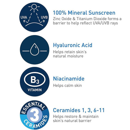 Cerave Hydrating Sunscreen Face Sheer with Tint - SPF 30